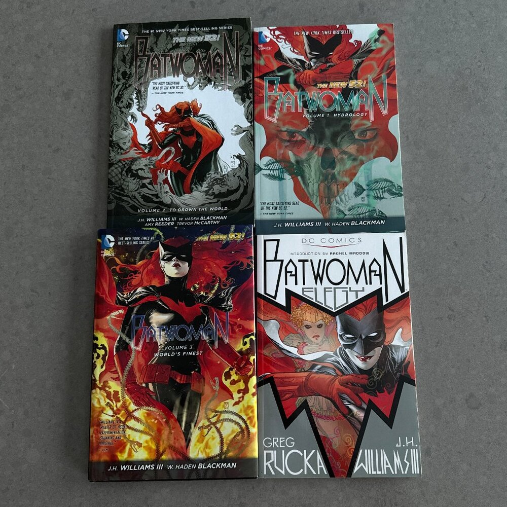 Batwoman New 52 Vol 1-3 & Elegy DC Comic Book J.H.Williams III